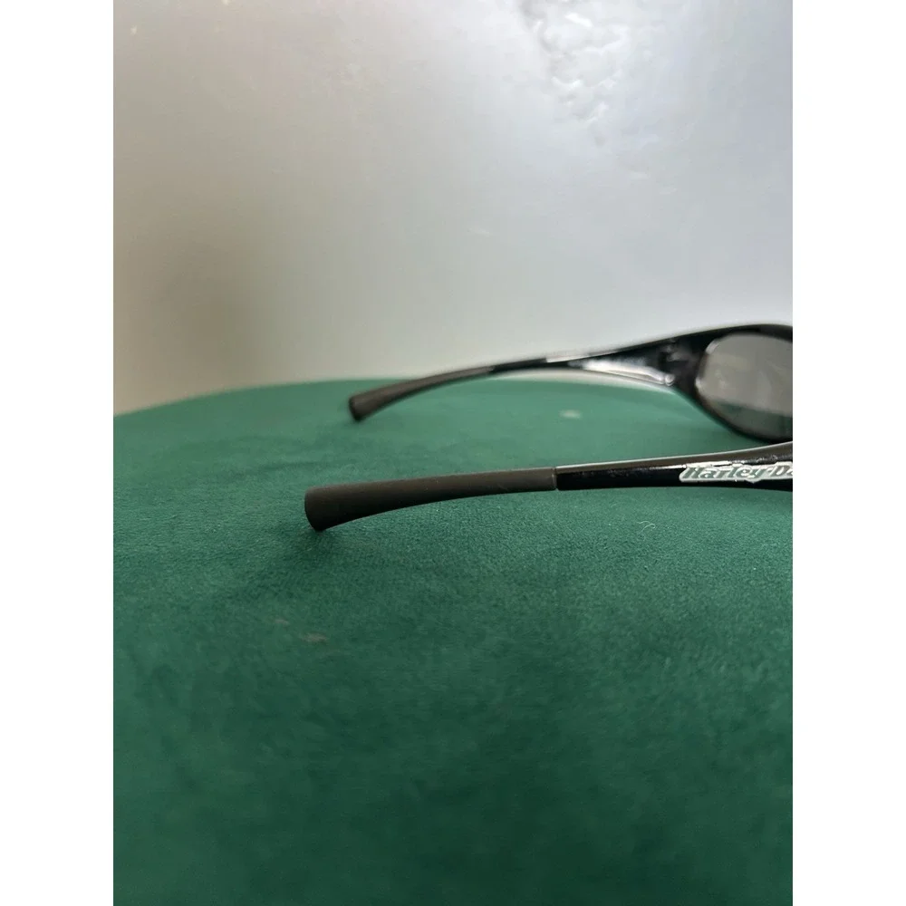 Harley Davidson GM10183 Matte Black Wrap Plastic Sunglasses Metal Logo On Frame